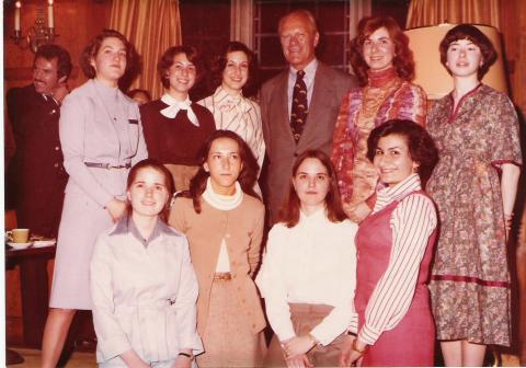 photo President Ford at MCB (Credit:  Kathy Graneggen Moberg)